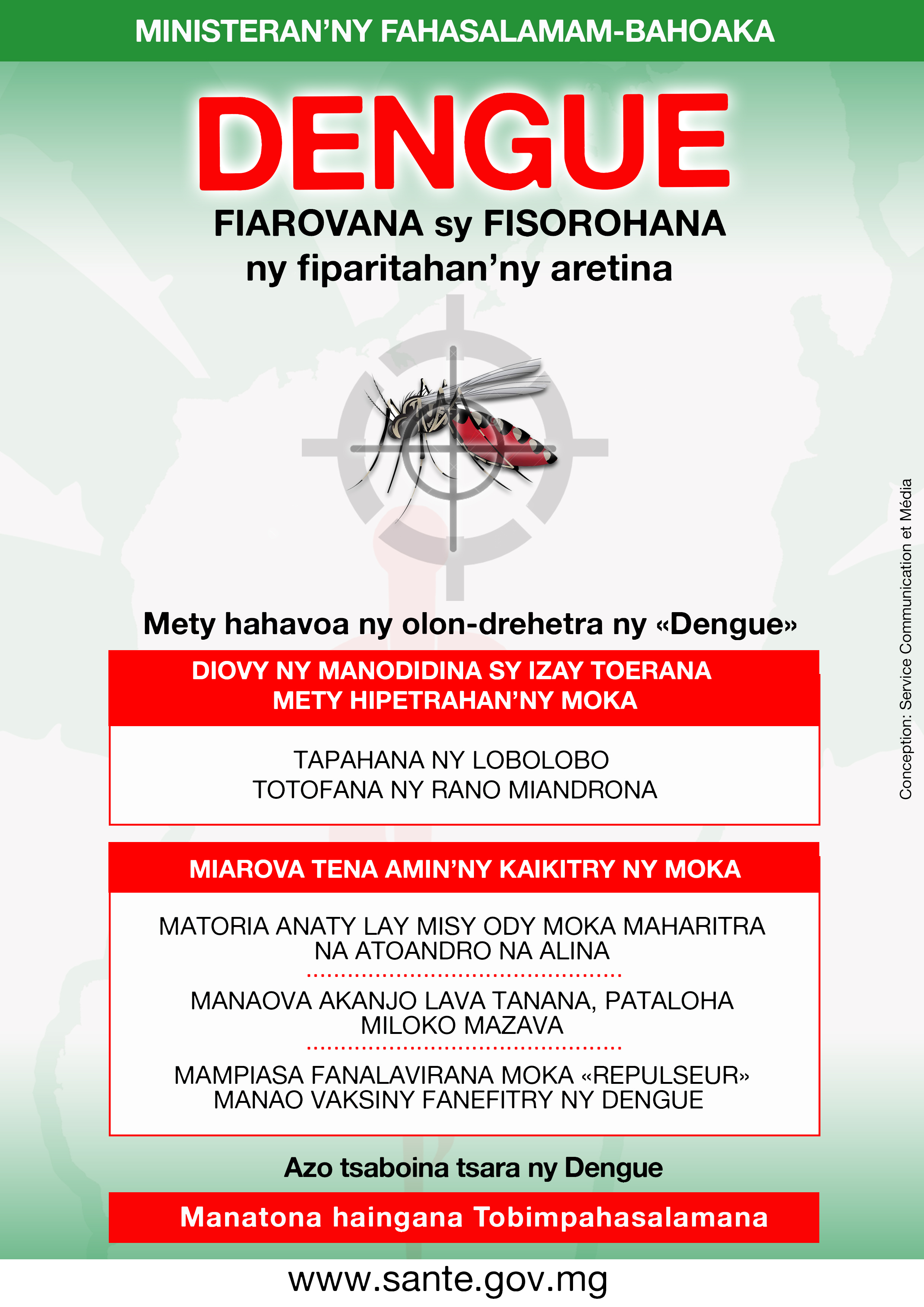 Dengue: Fiarovana sy fisorohana ny fiparitahan’ny aretina